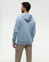 Tentree Men's Juniper Zip Hoodie - Blue Haze Heather White