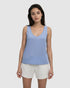 Tentree Women's Kinney Tank - Lakeside Blue Heather