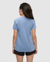 Tentree Women's Juniper T-Shirt - Lakeside Blue Heather White