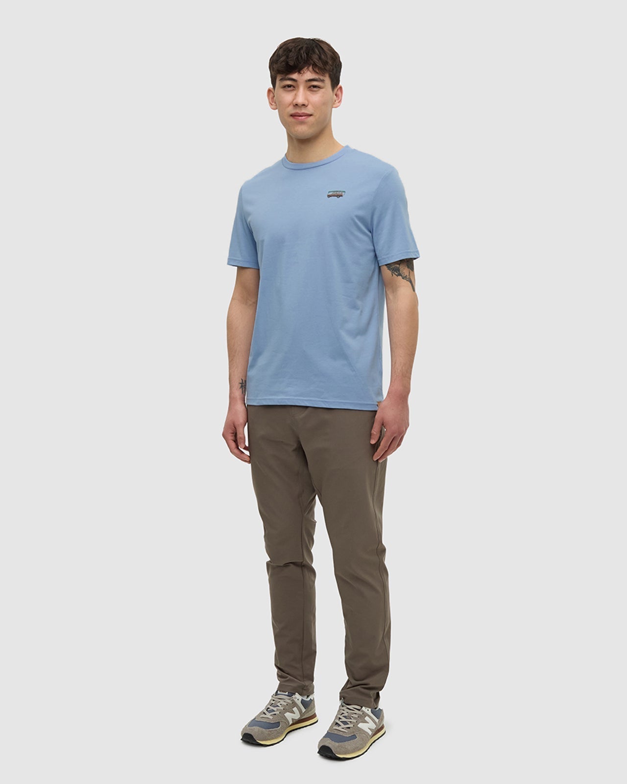 Tentree Men's Lake Tentree T-Shirt - Lakeside Blue Lake Day