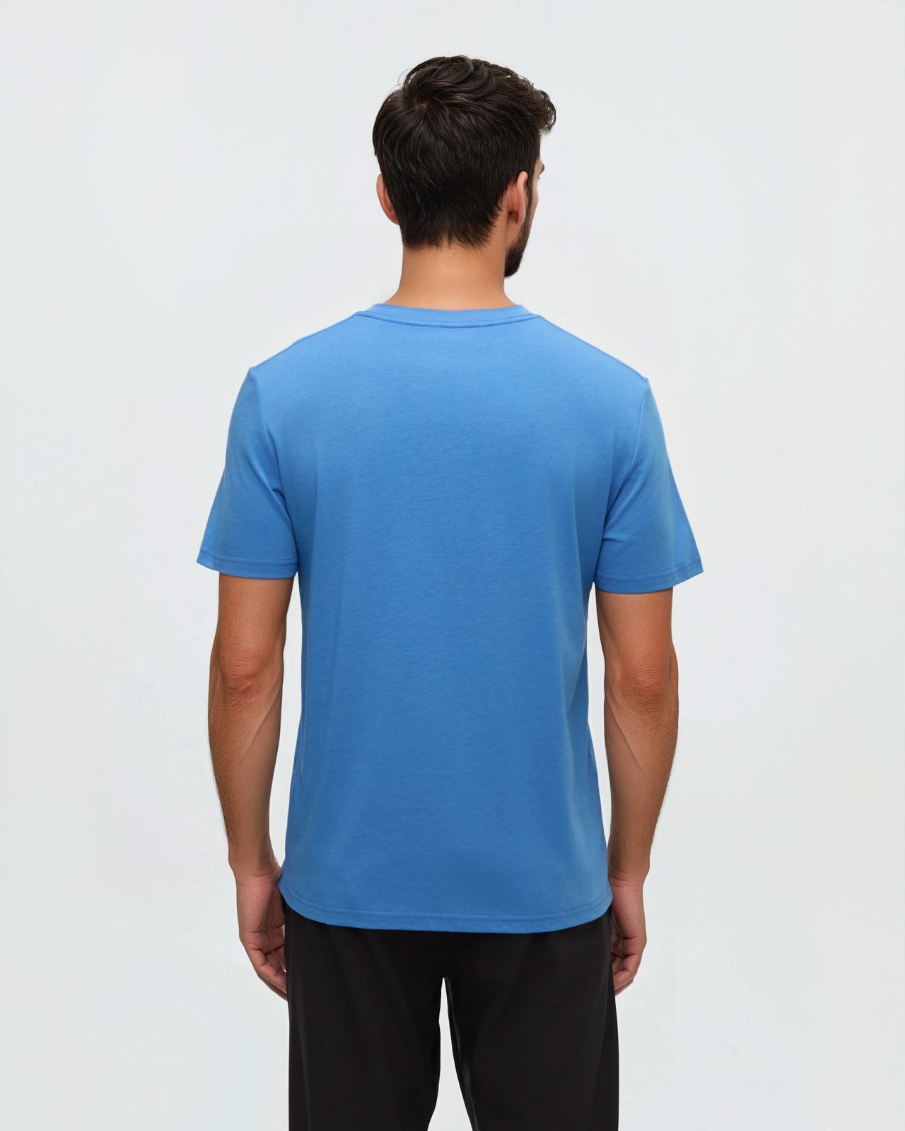 Tentree Men's Vintage Sunset T-Shirt - Blue Lagoon Heather Dusk Yellow