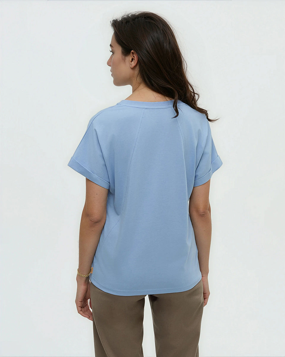 Tentree Women's Carey T-Shirt - Lakeside Blue
