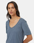 Tentree Women's TreeBlend Brackley T-Shirt - Blue Mirage Heather