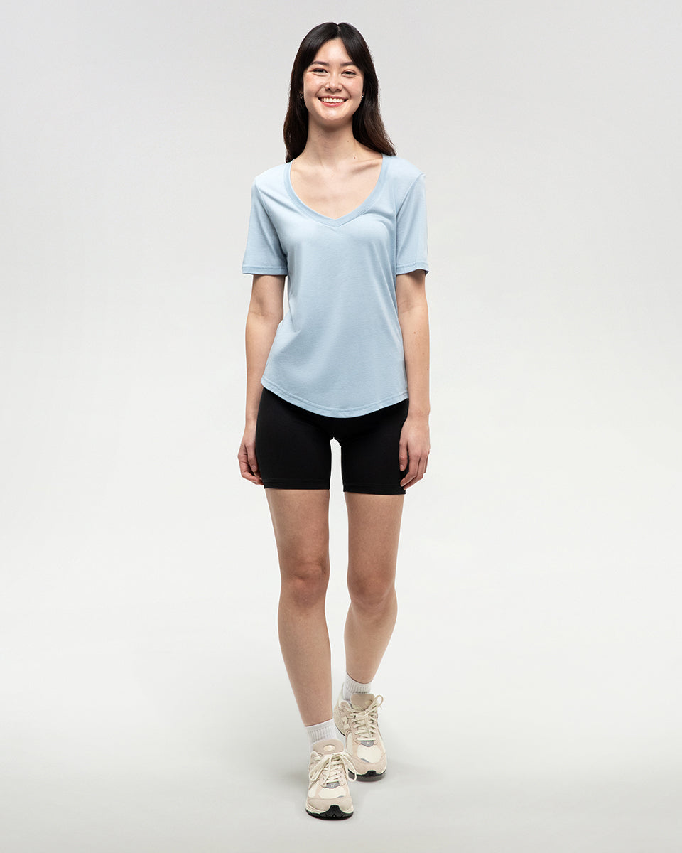 Tentree Women's TreeBlend Brackley T-Shirt - Blue Haze Heather
