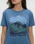Tentree Women's Cloud Valley T-Shirt - Blue Horizon Midnight Blue