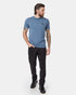 Tentree Peru Embroidered Llama T-Shirt - Vintage Blue