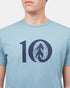 Tentree Woodgrain Ten T-Shirt - Storm Blue Heather