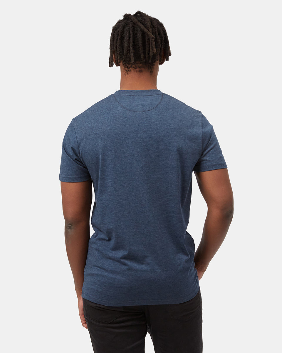 Tentree Woodgrain Ten T-Shirt - Moonlit Ocean Heather