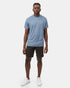 Tentree Hemp Step Hem T-Shirt - Vintage Blue Heather