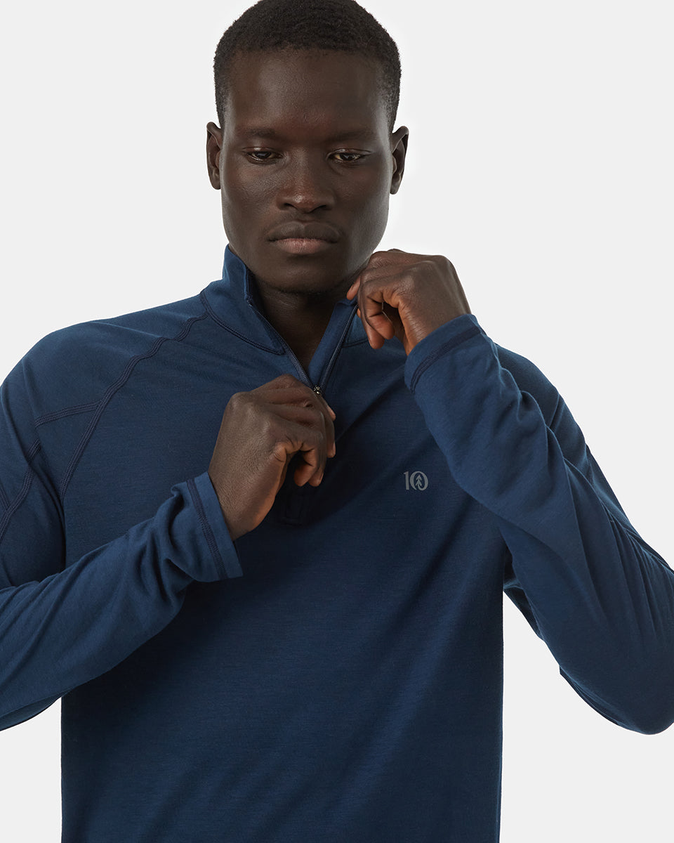 Tentree InMotion 1/4 Zip - Moonlit Ocean
