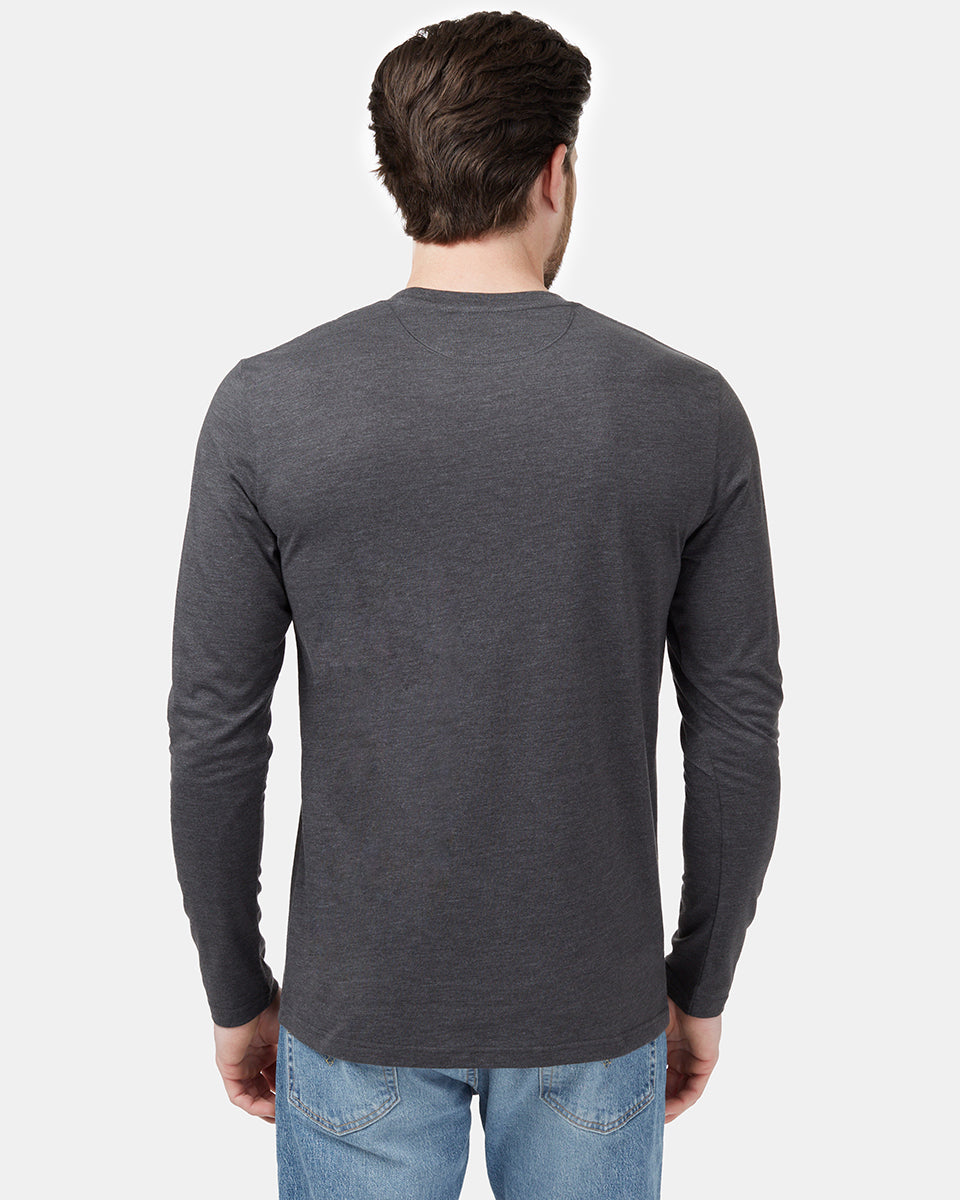Tentree TreeBlend Baker Longsleeve - Dark Grey Heather