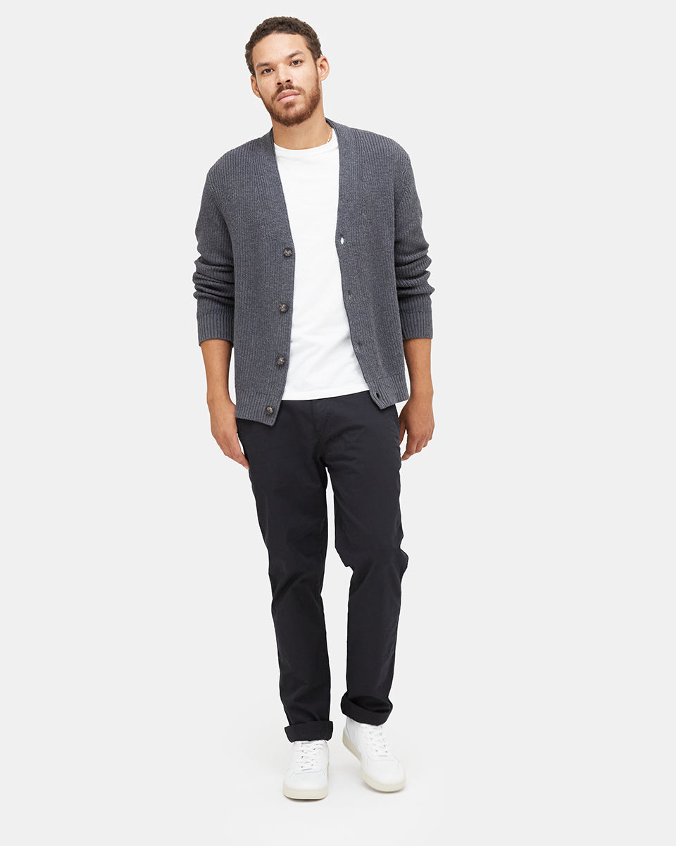 Tentree Highline Cardigan - Dark Grey Heather