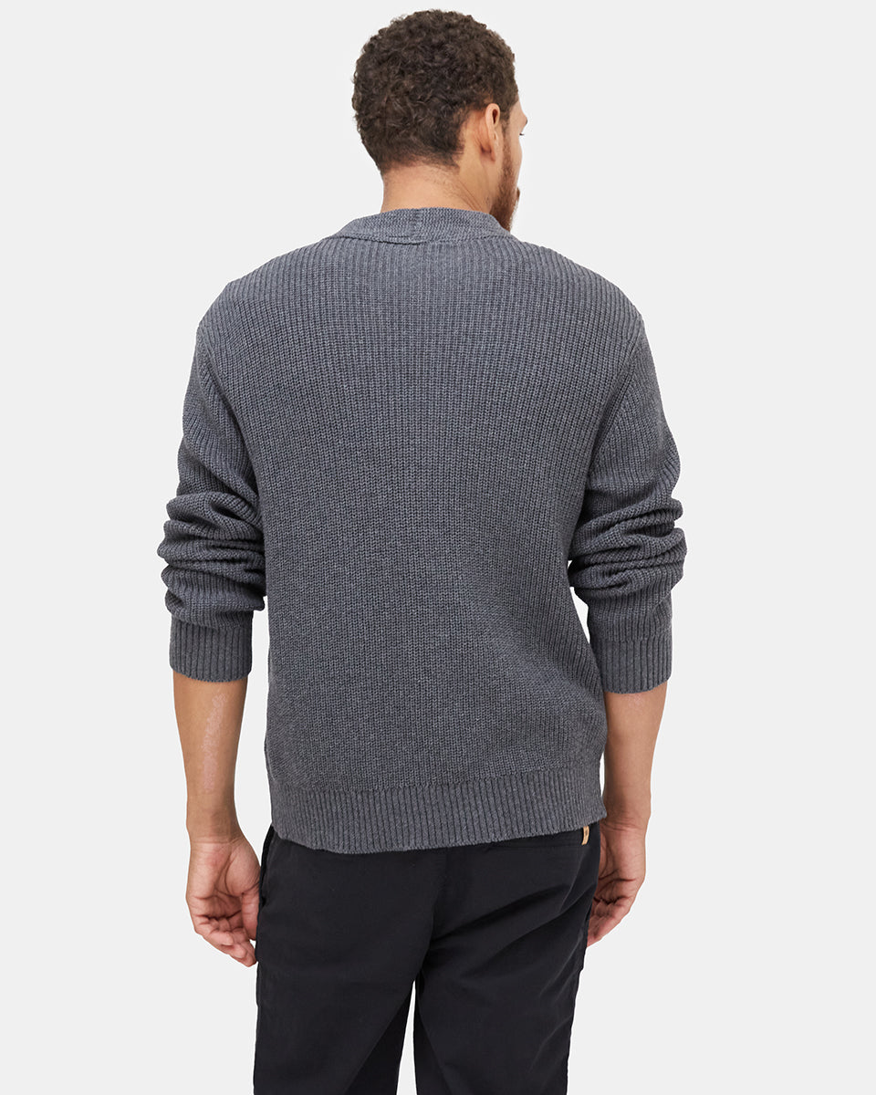 Tentree Highline Cardigan - Dark Grey Heather