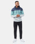 Tentree TreeFleece Blocked Reynard Hoodie - Dress Blue Sea Cliff Blue_Hi Rise Grey Heather