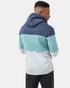 Tentree TreeFleece Blocked Reynard Hoodie - Dress Blue Sea Cliff Blue_Hi Rise Grey Heather