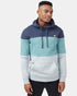 Tentree TreeFleece Blocked Reynard Hoodie - Dress Blue Sea Cliff Blue_Hi Rise Grey Heather