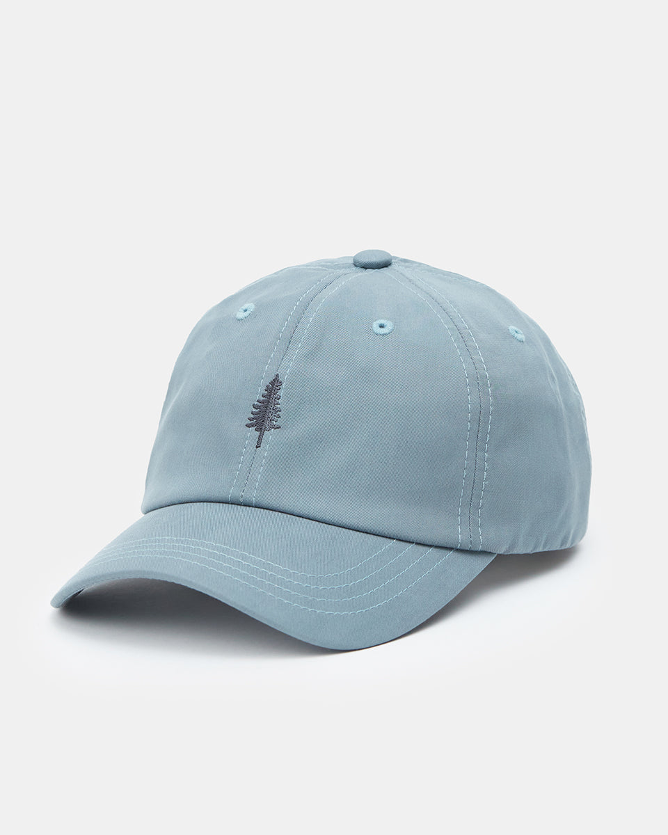 Tentree Tree Embroidery Tencel Peak Hat - Storm Blue