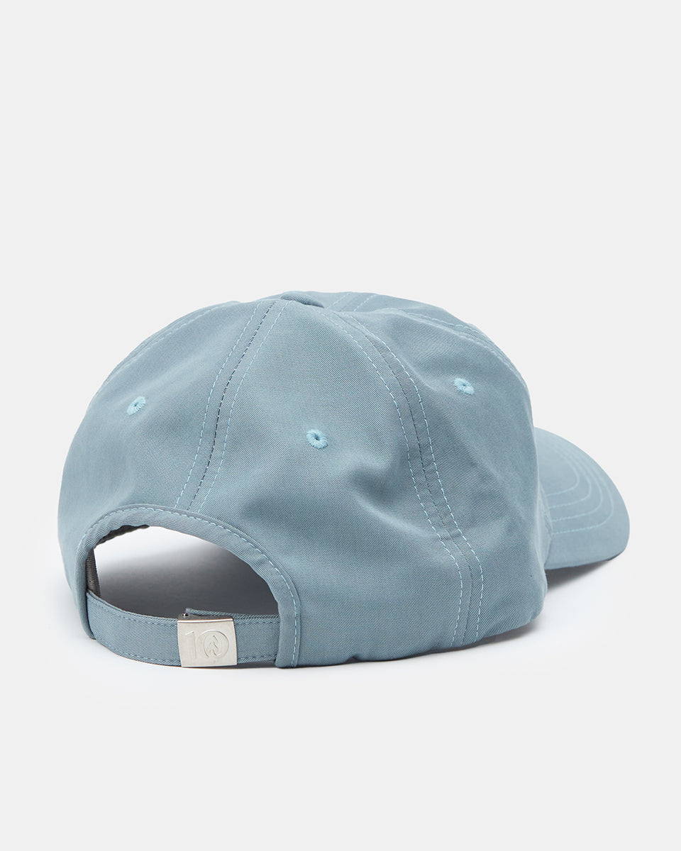 Tentree Tree Embroidery Tencel Peak Hat - Storm Blue