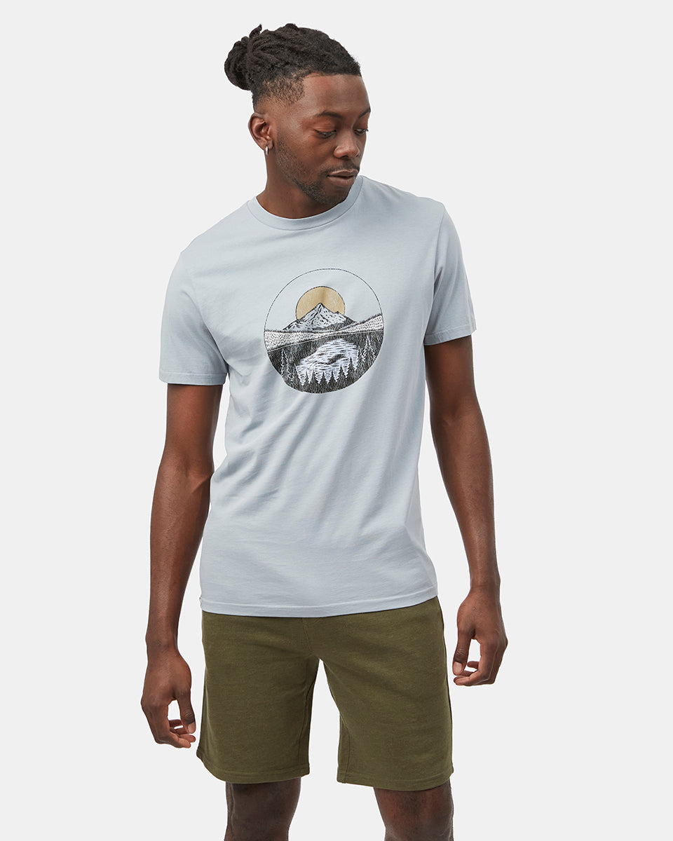 Tentree Portal T-Shirt - Blue Fog