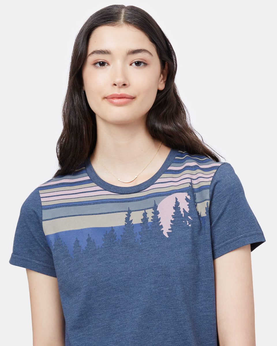 Tentree Retro Juniper T-Shirt - Dress Blue Heather