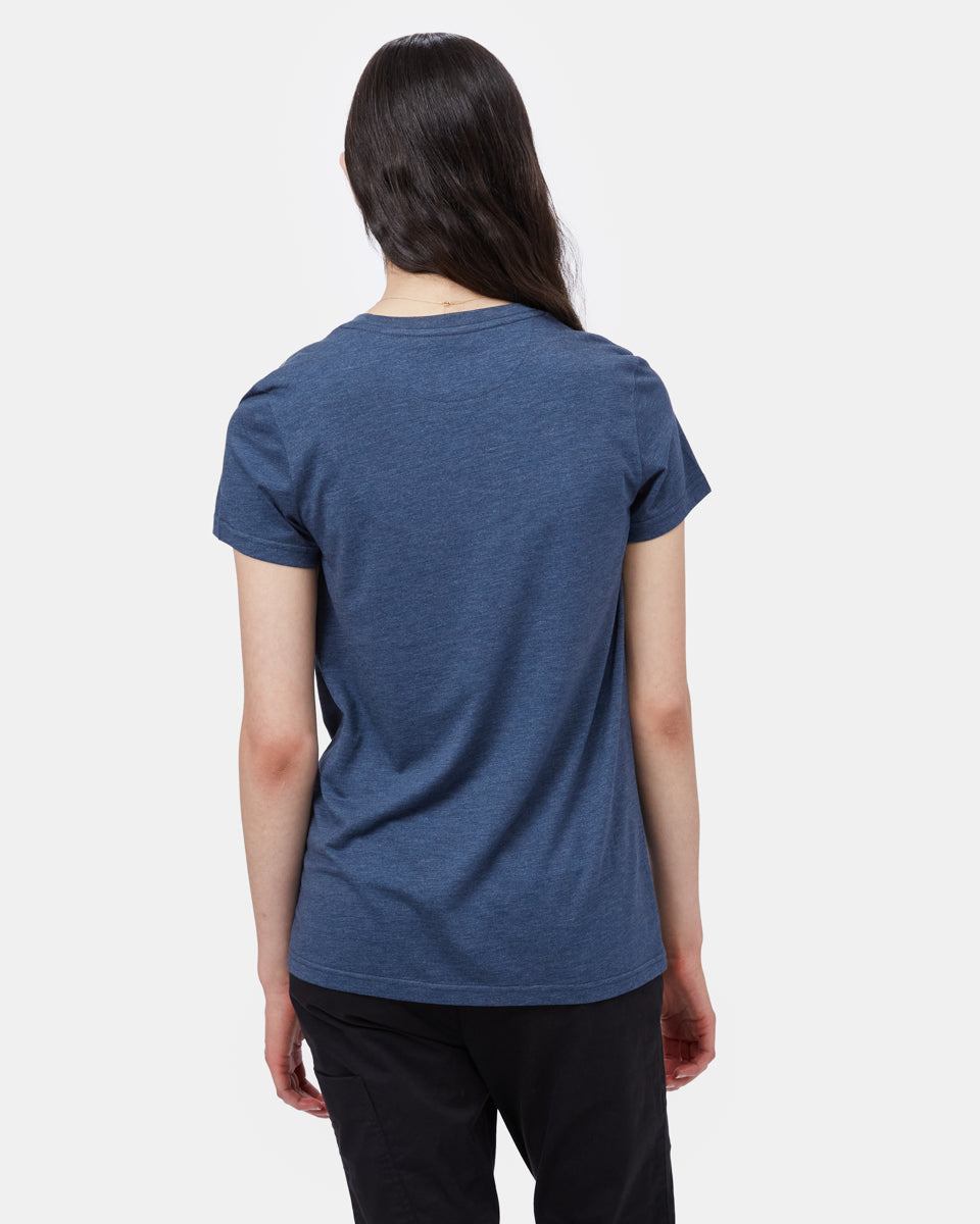Tentree Retro Juniper T-Shirt - Dress Blue Heather