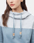 Tentree Blocked Banshee Hoodie - Hi Rise Grey Heather Storm Blue Midnight Blue