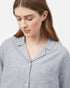 Tentree Women's Hemp Resort Shirt - Blue Fog