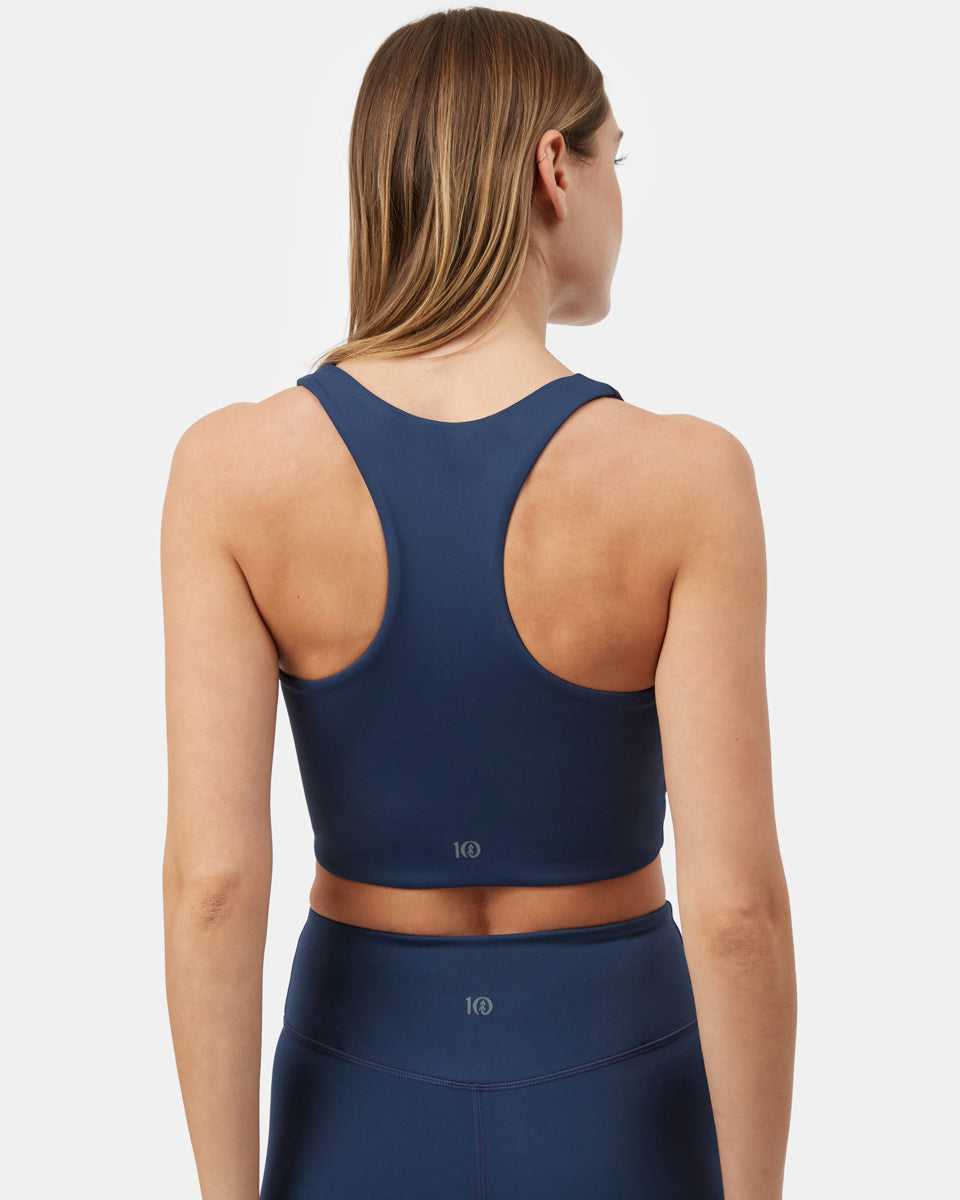 Tentree InMotion Longline Active Bra - Moonlit Ocean