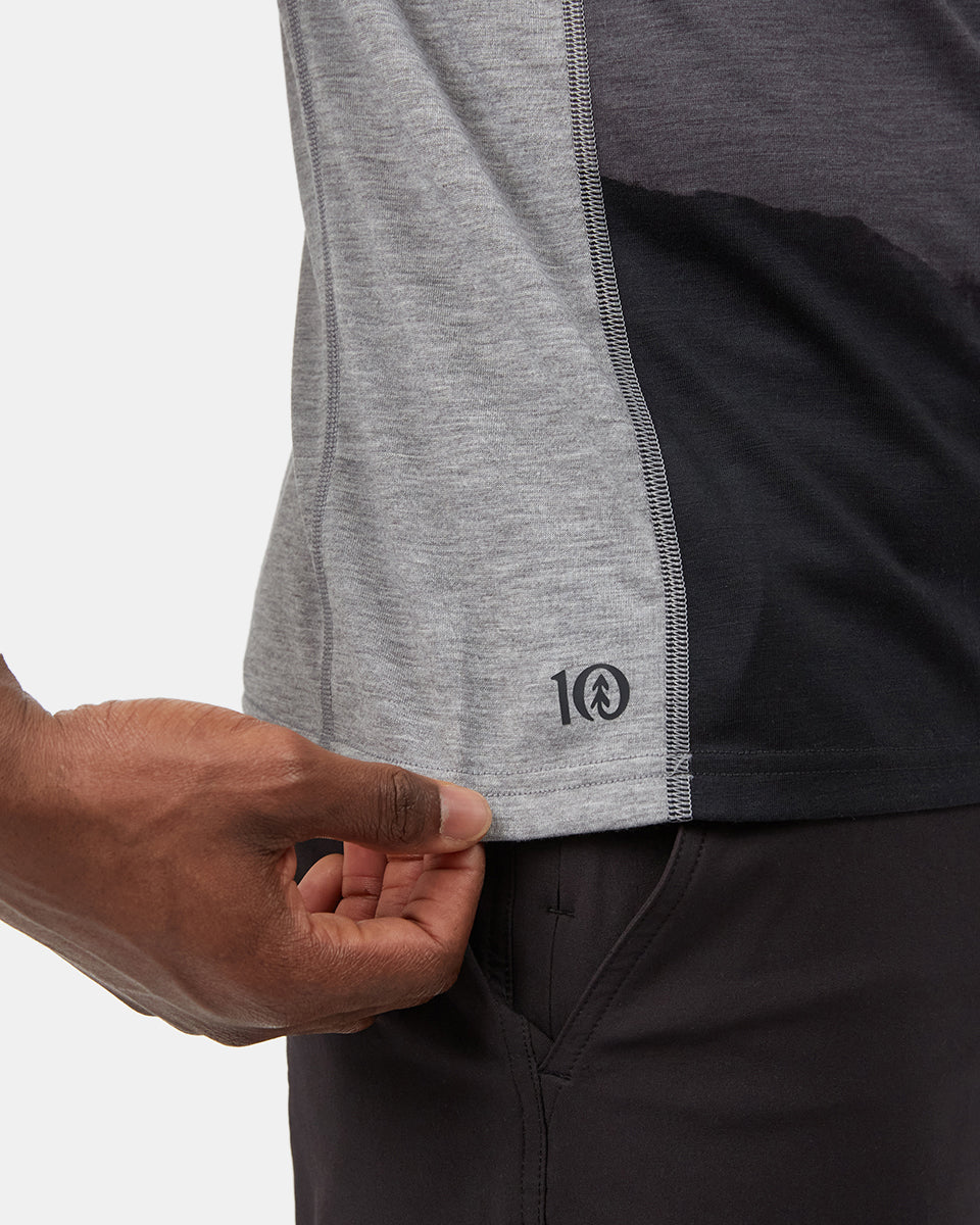 Tentree inMotion T-Shirt - Hi Rise Grey Heather Hi Rise Grey Mountain Sub