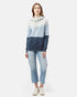 Tentree Blocked Banshee Hoodie - Hi Rise Grey Heather Blue Fog Moonlit Ocean