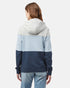 Tentree Blocked Banshee Hoodie - Hi Rise Grey Heather Blue Fog Moonlit Ocean