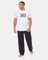 Tentree Ember PJ Pant - Midnight Blue Mulberry Buffalo Plaid