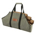 White Duck Boat Shape Canvas Firewood Log Carriers