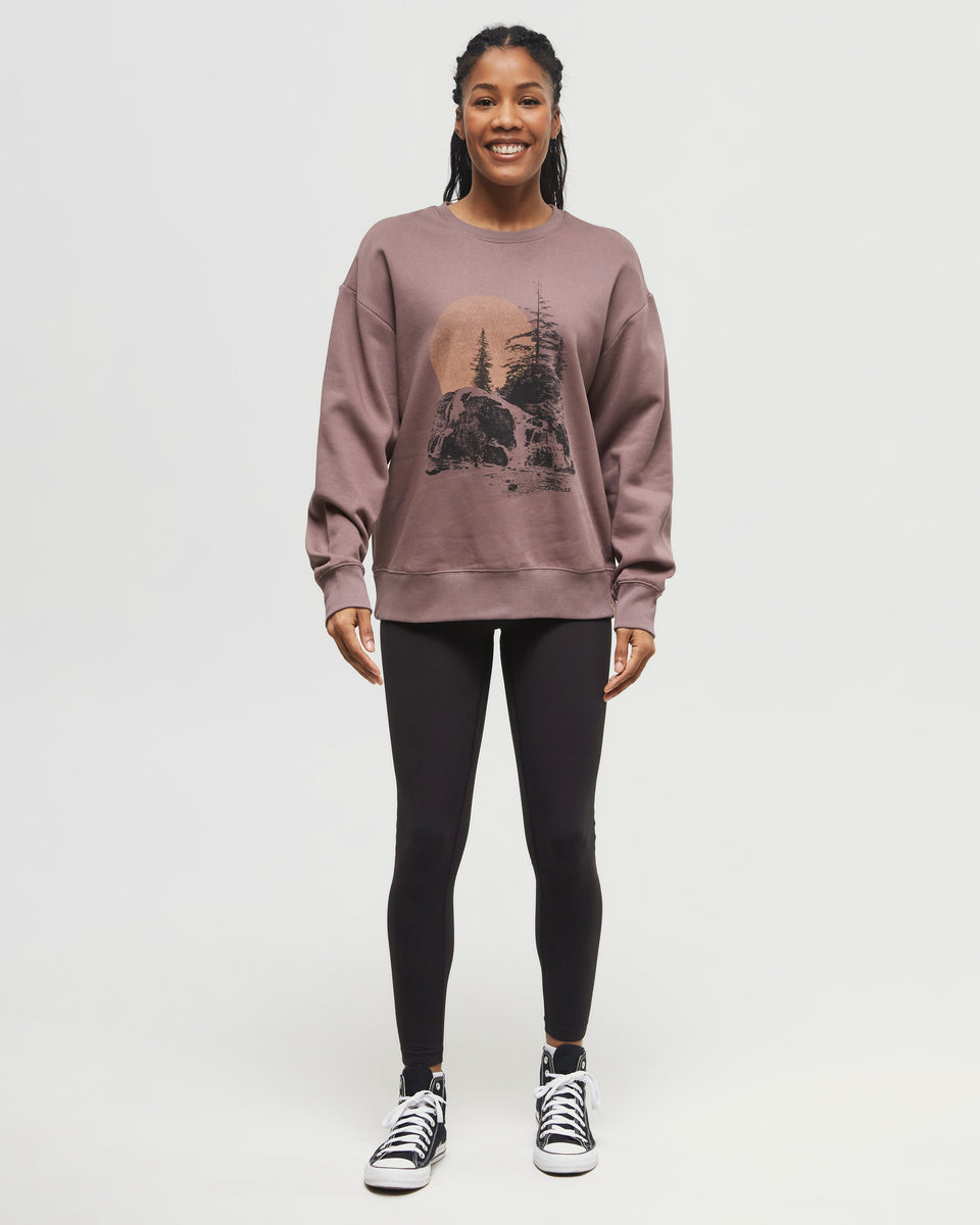 Tentree Women's Backcountry Crew - Elkwood Toast