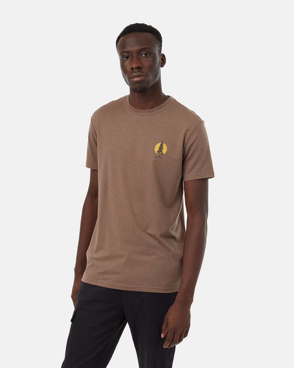 Tentree Men's Douglas Fir T-Shirt - Fossil Meteorite Black