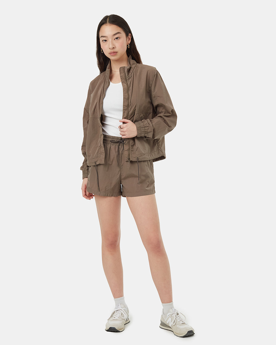 Tentree Women's Recycled Nylon Short Jacket - Falcon
