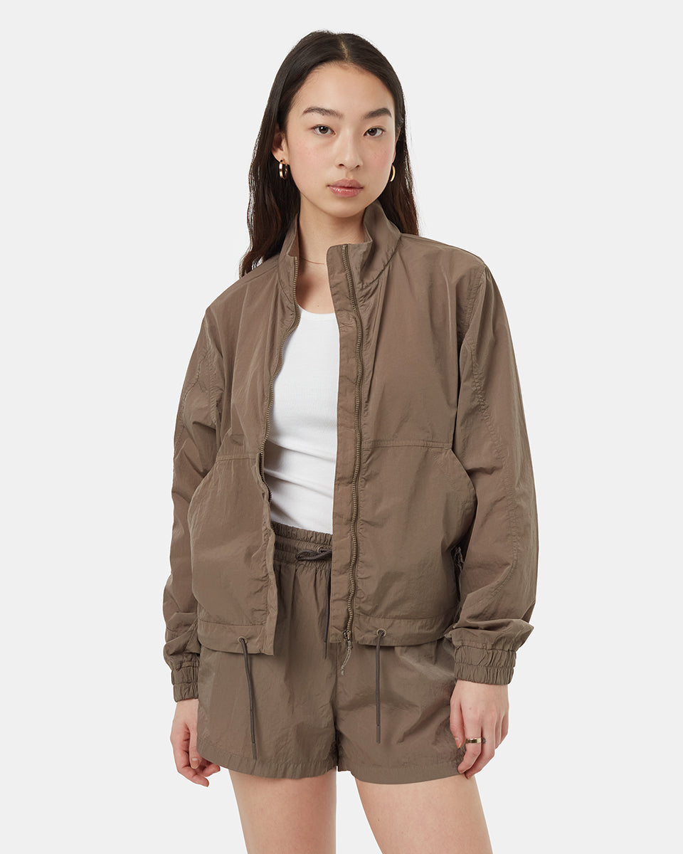 Tentree Women's Recycled Nylon Short Jacket - Falcon