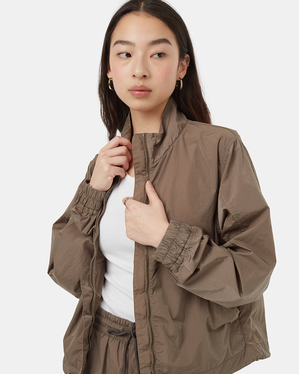 Tentree Women's Recycled Nylon Short Jacket - Falcon