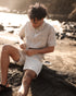 Tentree Men's Dundas Shirt - Clay Wide Pinstripe