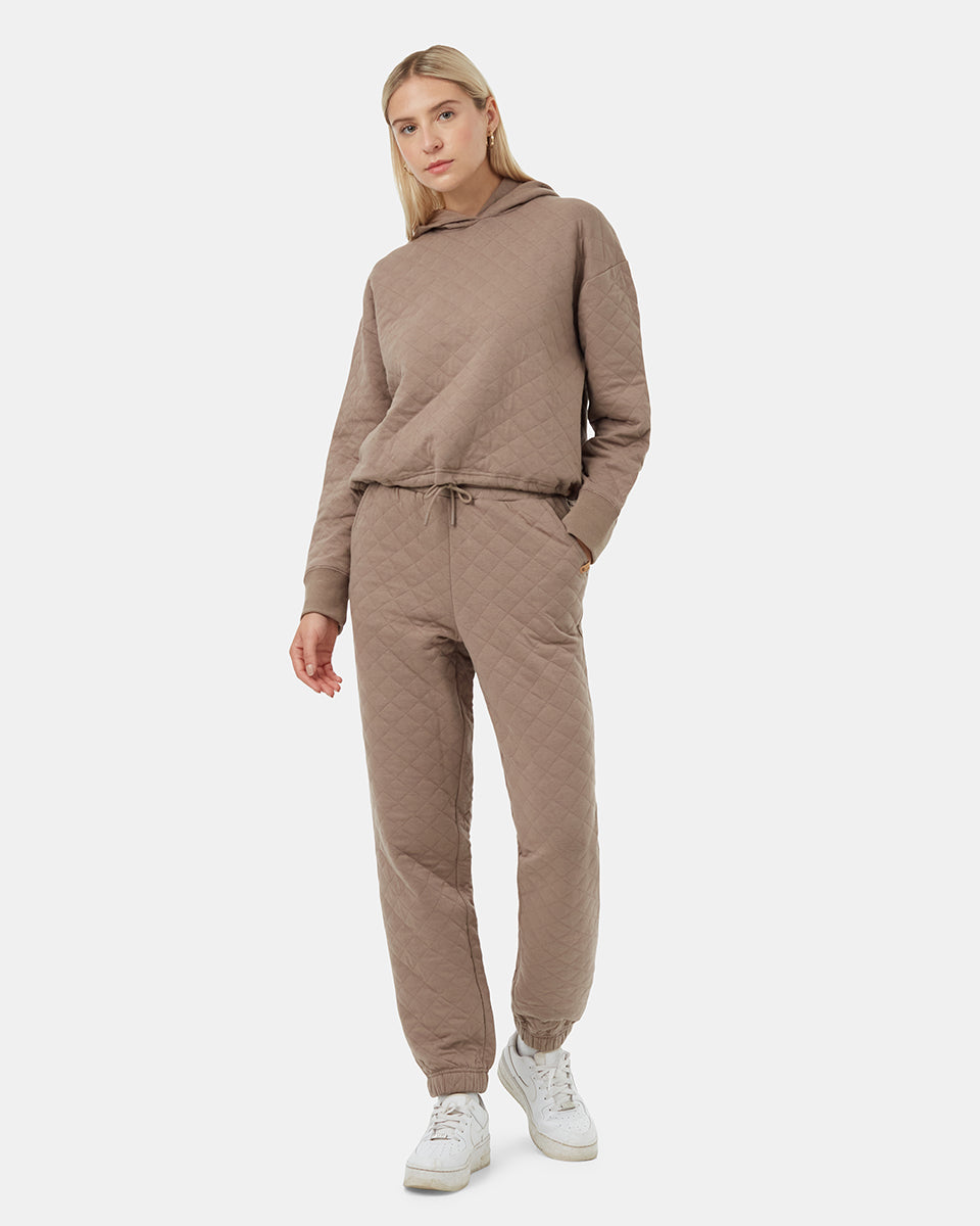 Tentree Women's Quilted Pant - Fossil