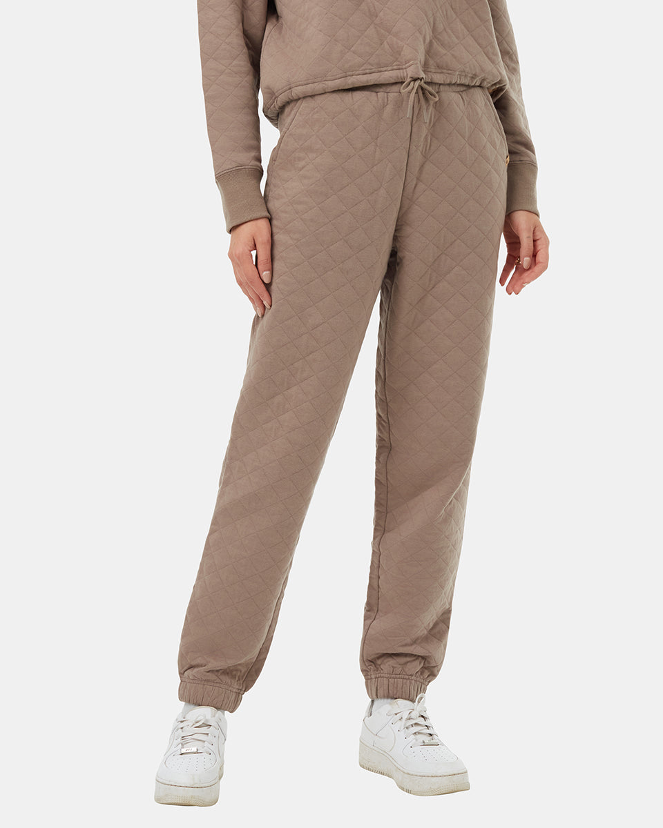 Tentree Women's Quilted Pant - Fossil