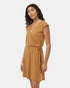 Tentree Women's TreeBlend Wrap Front Dress - Golden Brown