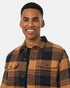 Tentree Men's Woodford Jacket - Camel Evergreen Plaid