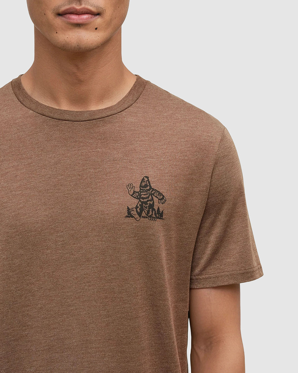 Tentree Men's Have You Seen Him T-Shirt - Clove Heather Meteorite Black
