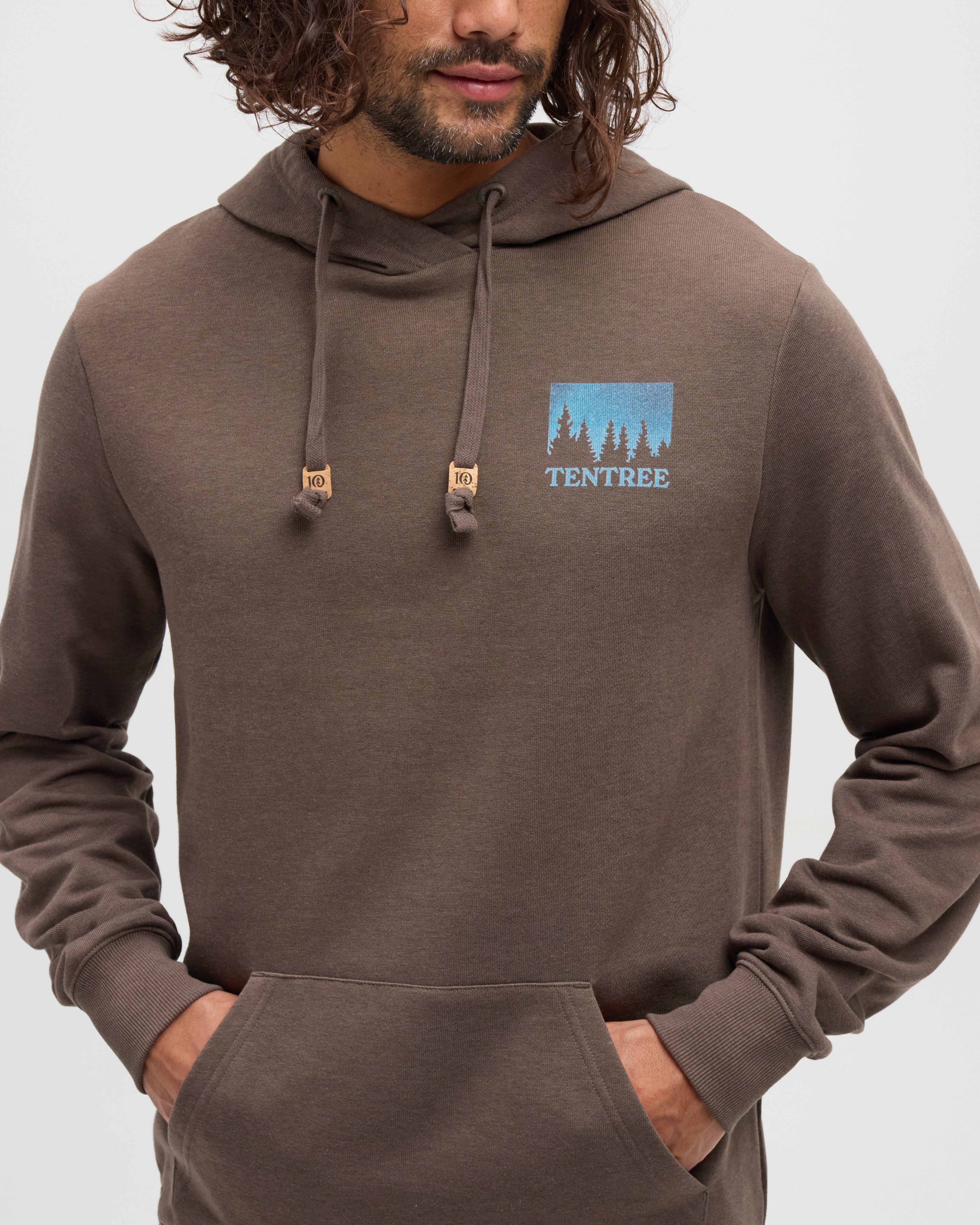Tentree Men's Parks Midnight Forest Hoodie - Ashwood Midnight Forest