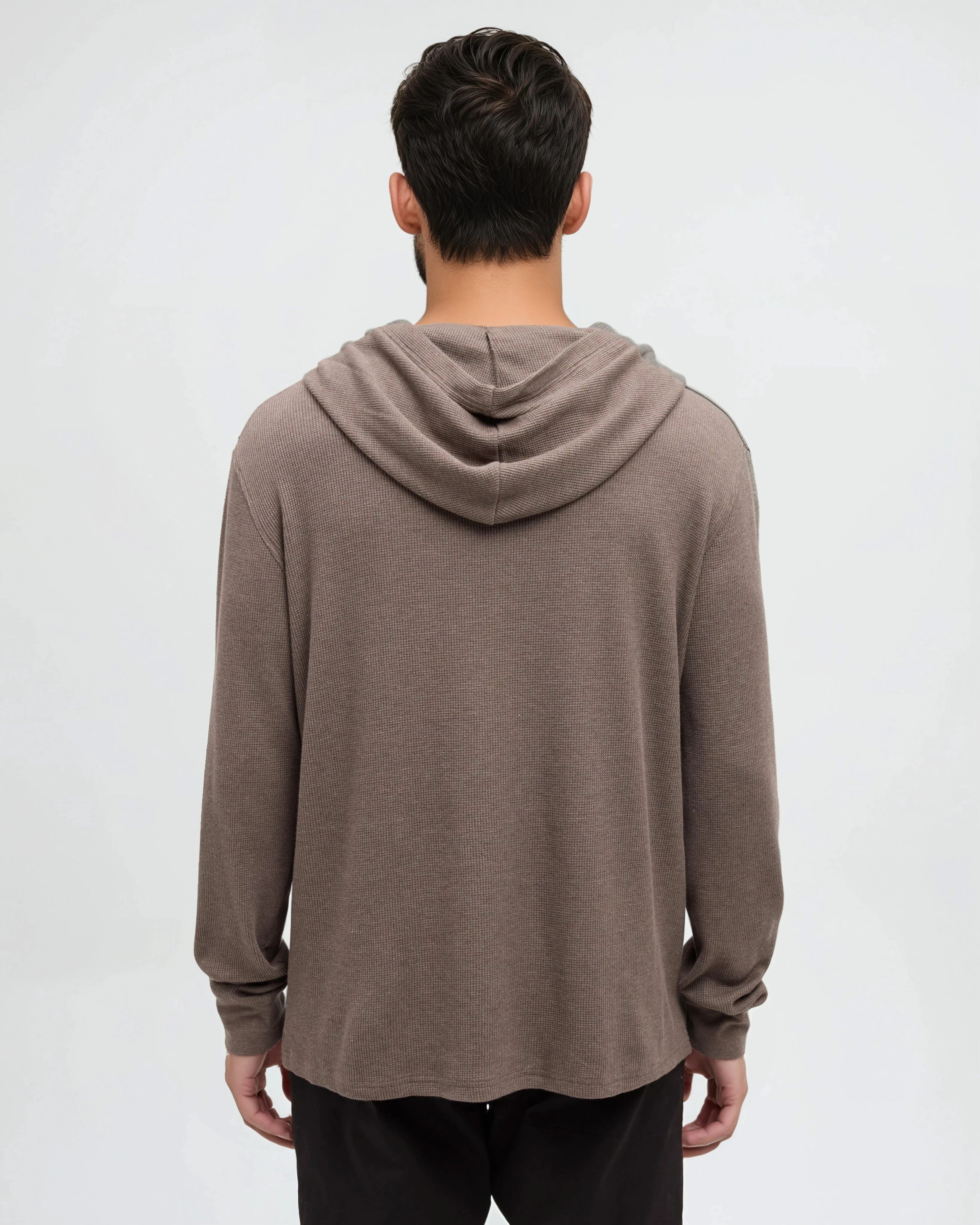 Tentree Men's Thom Hooded Longsleeve - Ashwood Heather