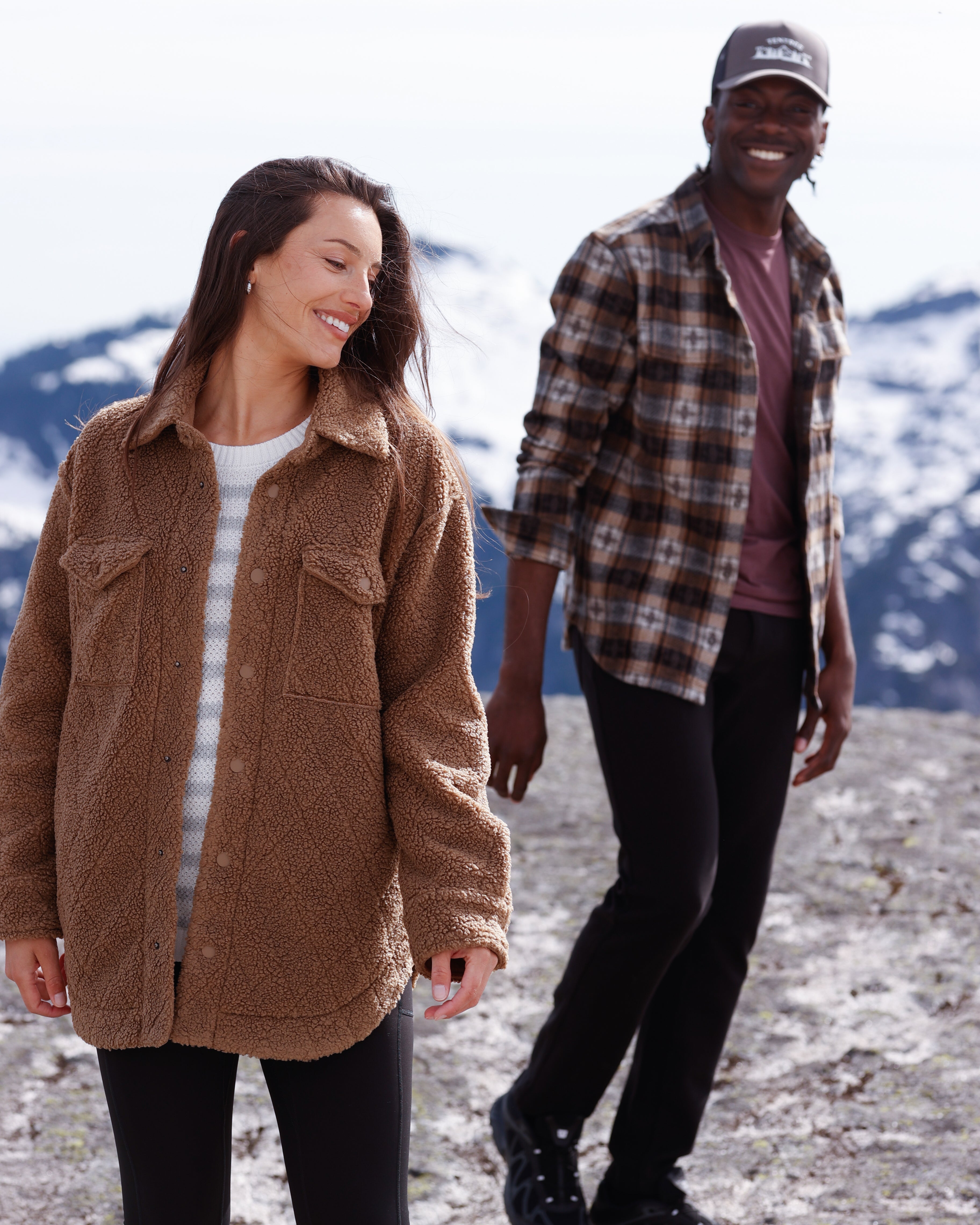 Tentree Men's Kapok Flannel Jacquard Colville - Hazelnut Field Jacquard