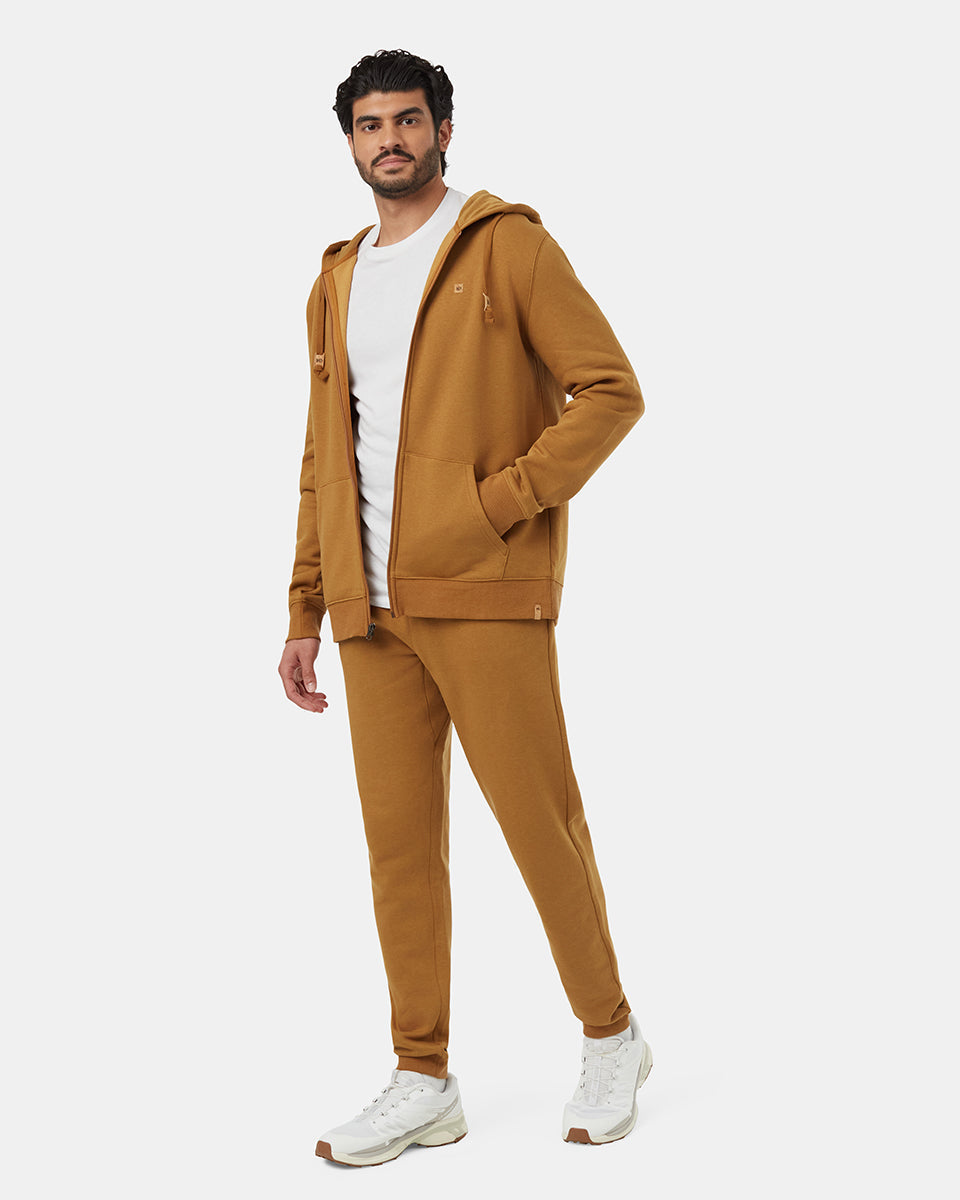 Tentree Men's Reynard Zip Hoodie - Golden Brown