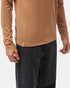 Tentree Men's TreeBlend Baker Henley Longsleeve - Foxtrot Brown