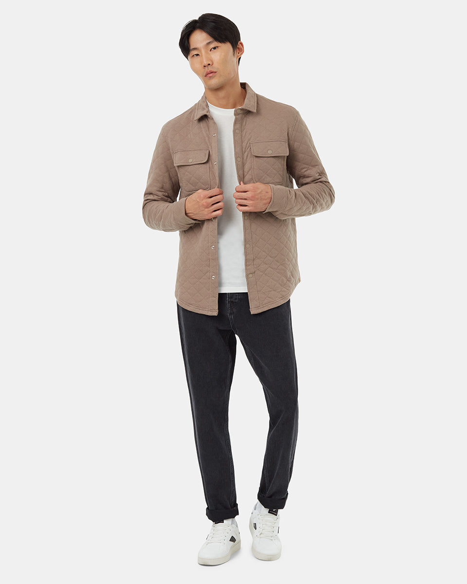 Tentree Men's Quilted Colville Overshirt - Fossil